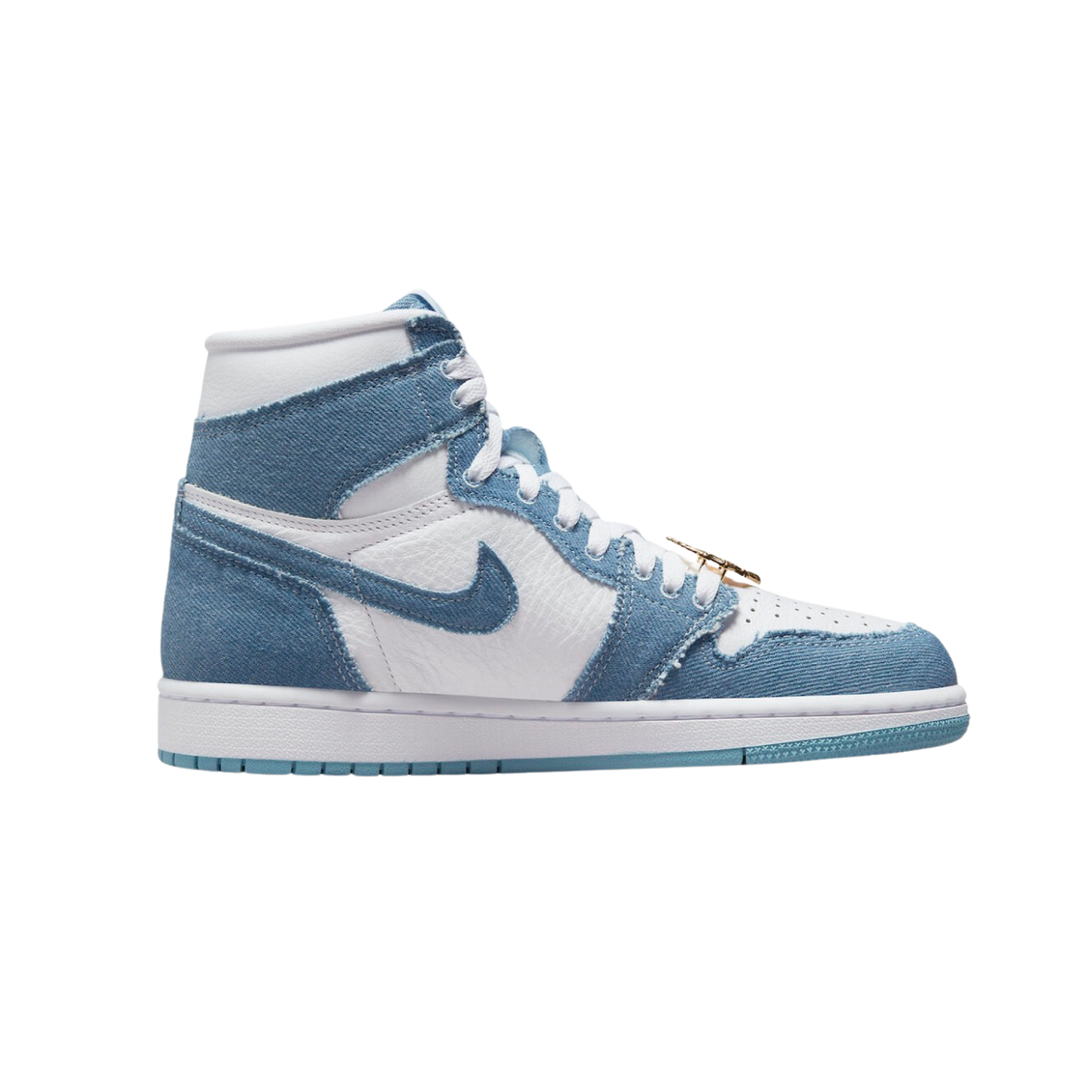 Women's Air Jordan 1 High OG Denim White Boarder Blue