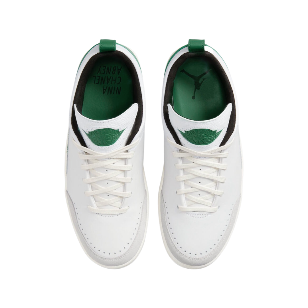 Women's Air Jordan 2 Nina Chanel Abney White Malachite Neutral Grey