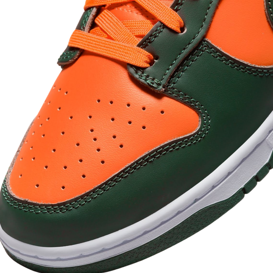 Dunk Low Retro Miami Hurricanes Team Dark Green Team Orange White