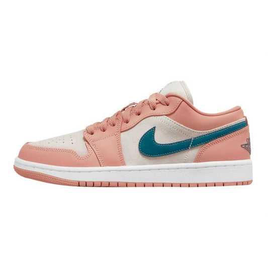 Women's Air Jordan 1 Low Light Madder Root Dark Teal Green