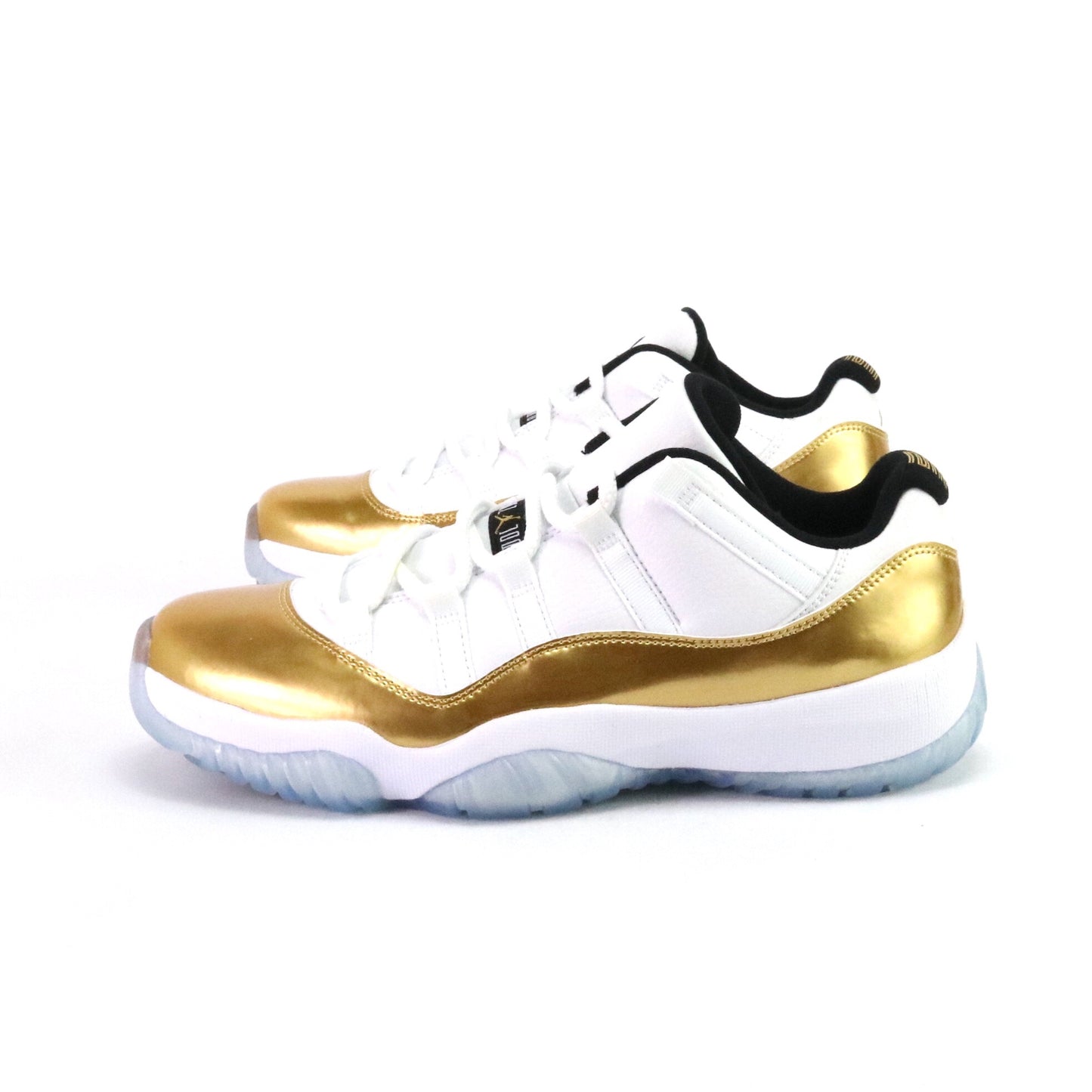 Air Jordan 11 Retro Low "Closing Ceremony" White Metallic Gold Coin Black