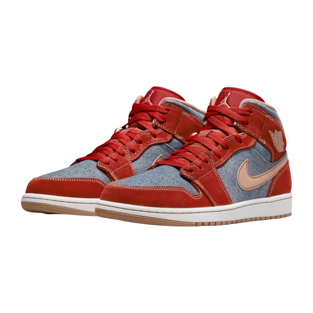 Air Jordan 1 Mid SE Denim Red