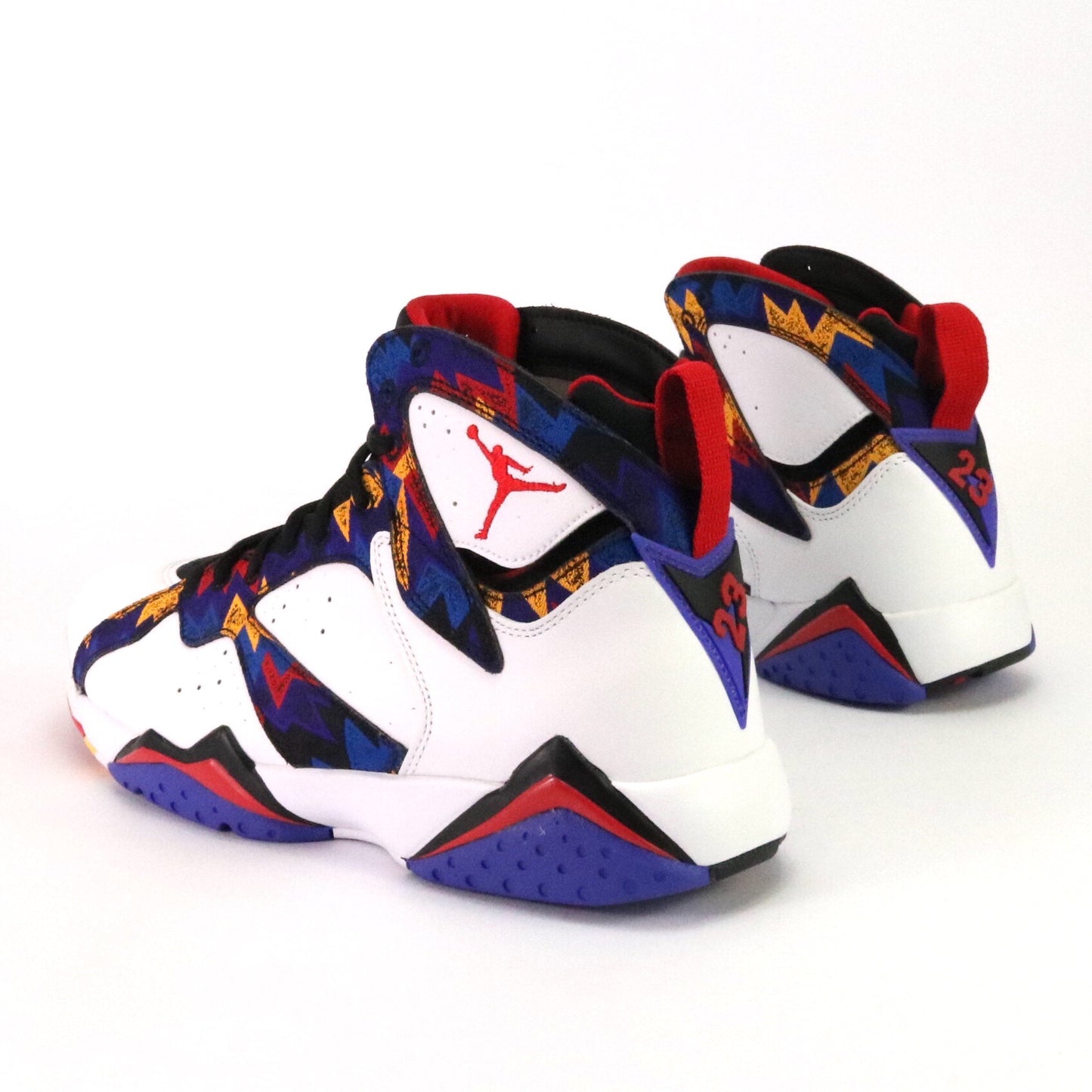 Air Jordan 7 Retro "Ugly Sweater" White University Red Black Citrus Crimson