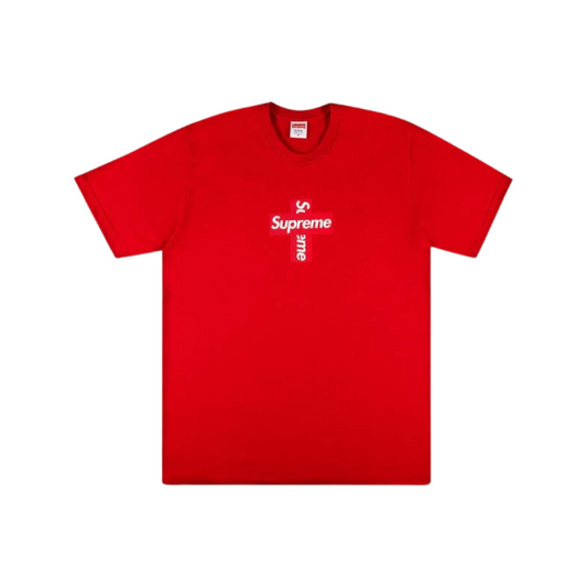 Supreme Cross Box Tee Red White