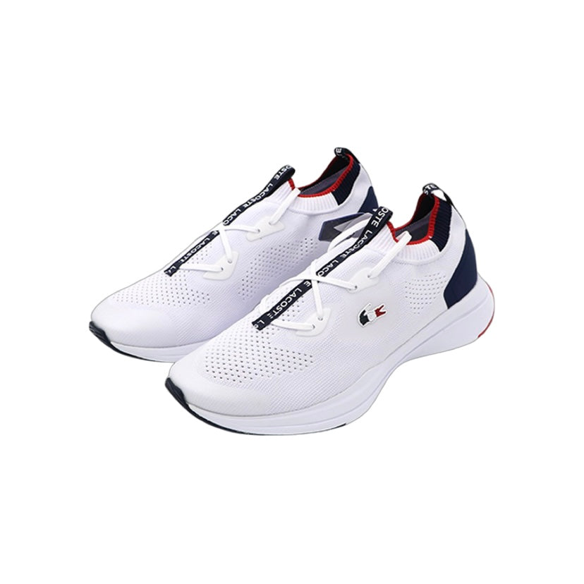 Womens Run Spin Knit White Navy Red