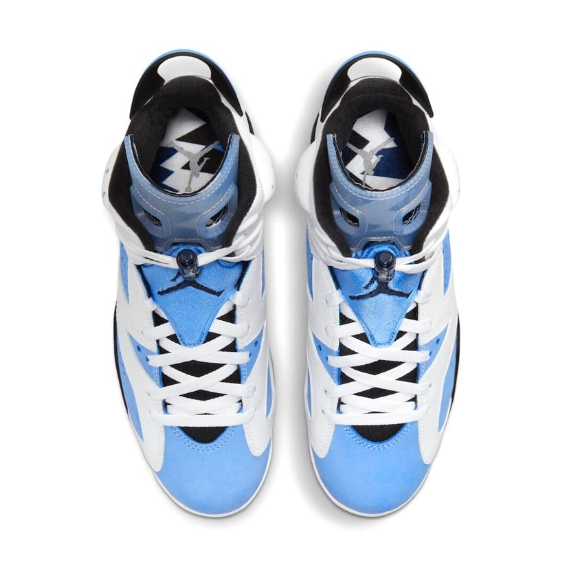 Air Jordan 6 Retro UNC University Blue White College Navy Black CT8529-410