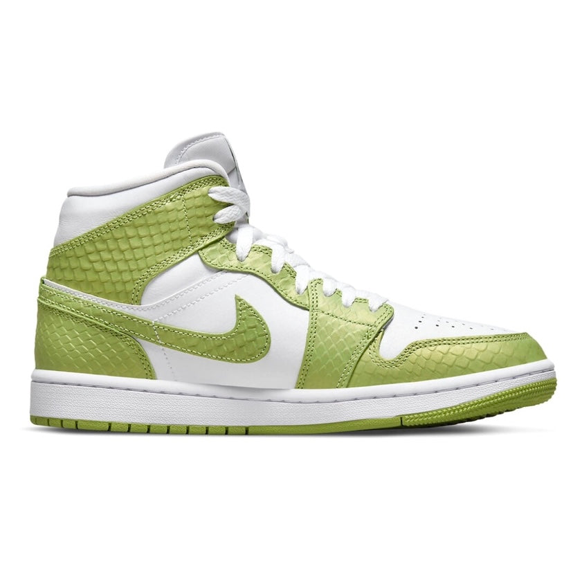 Women's Air Jordan 1 Mid White Vivid Green White