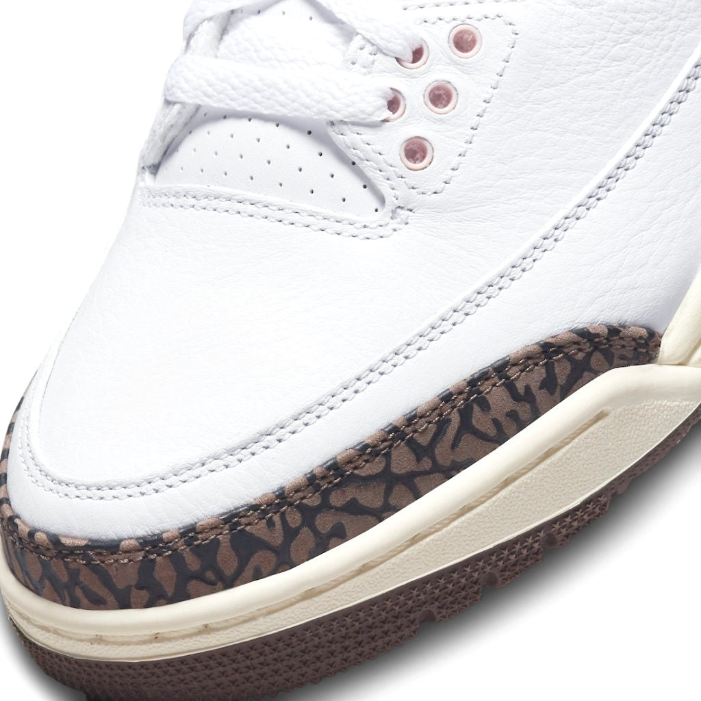 Women's Air Jordan 3 Retro White Dark Mocha Atmosphere Sail