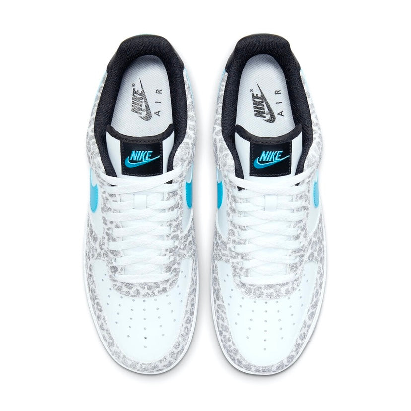 Nike Air Force 1 Low Leopard Blue Fury Black Grey