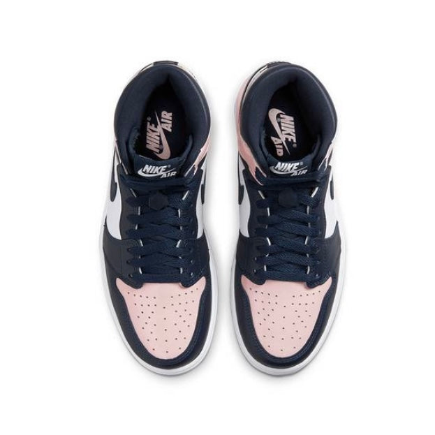 Women's Air Jordan 1 High Bubble Gum Atmosphere Obsidian White