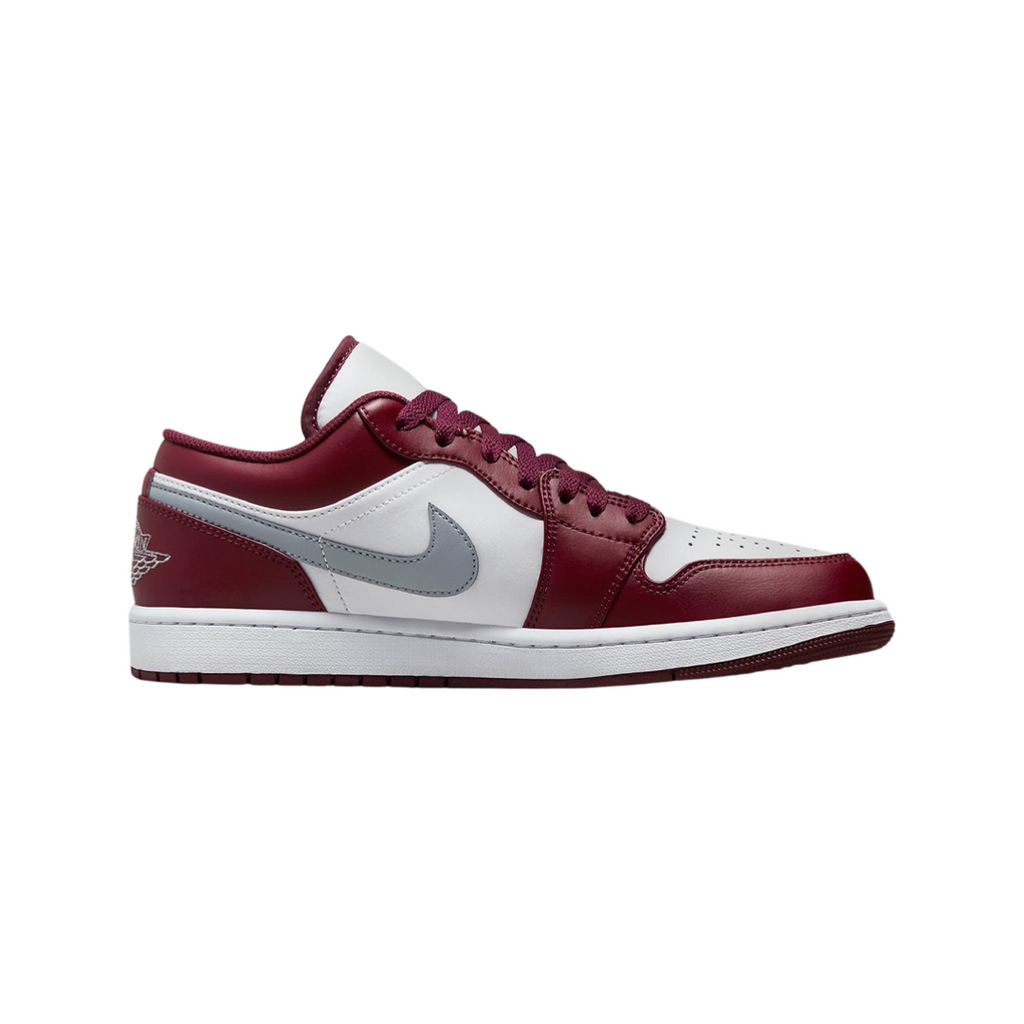 Air Jordan 1 Low GS Cherrywood Bordeaux White