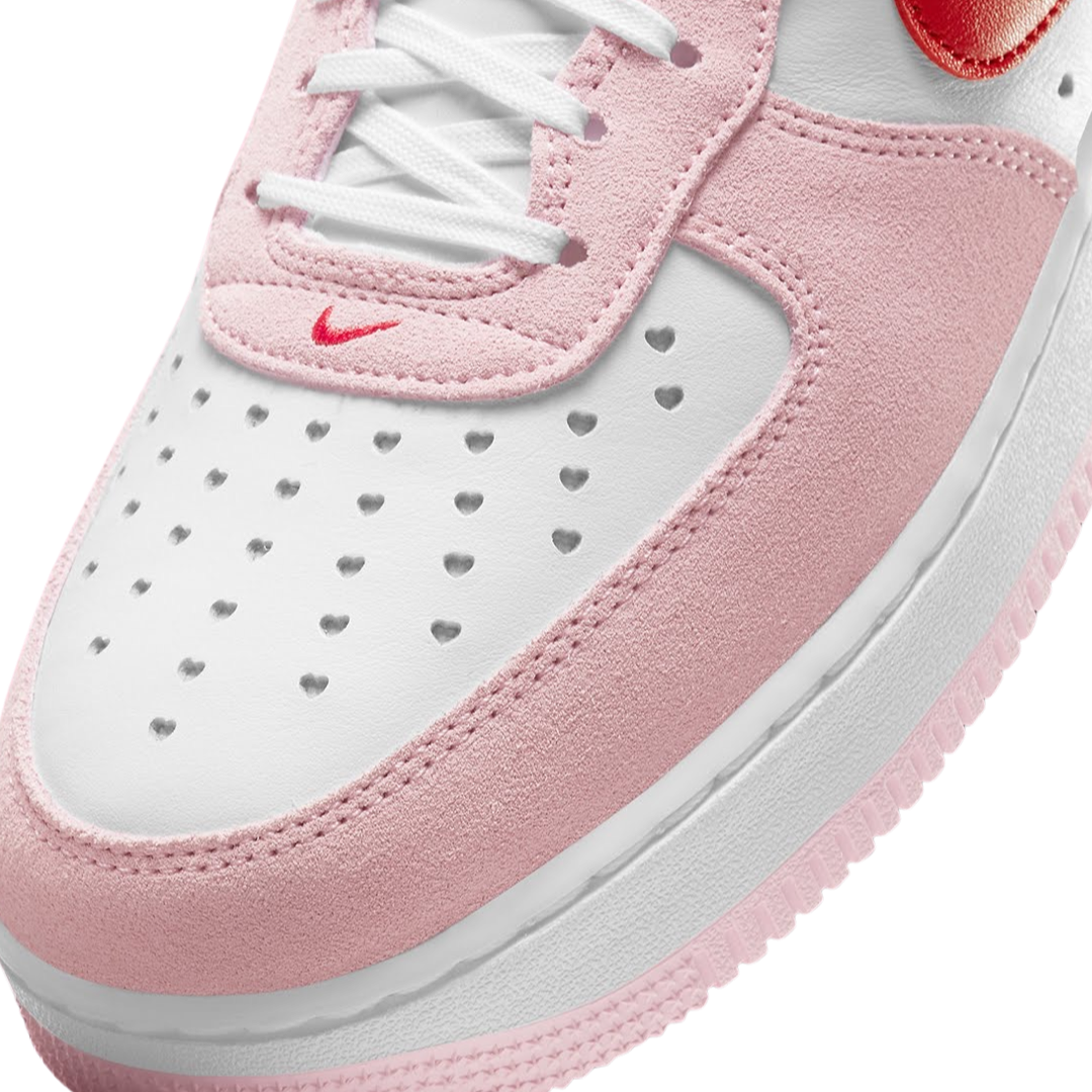 Nike Air Force 1 Low 07 QS Valentines Day Love Letter Tulip Pink University Red White