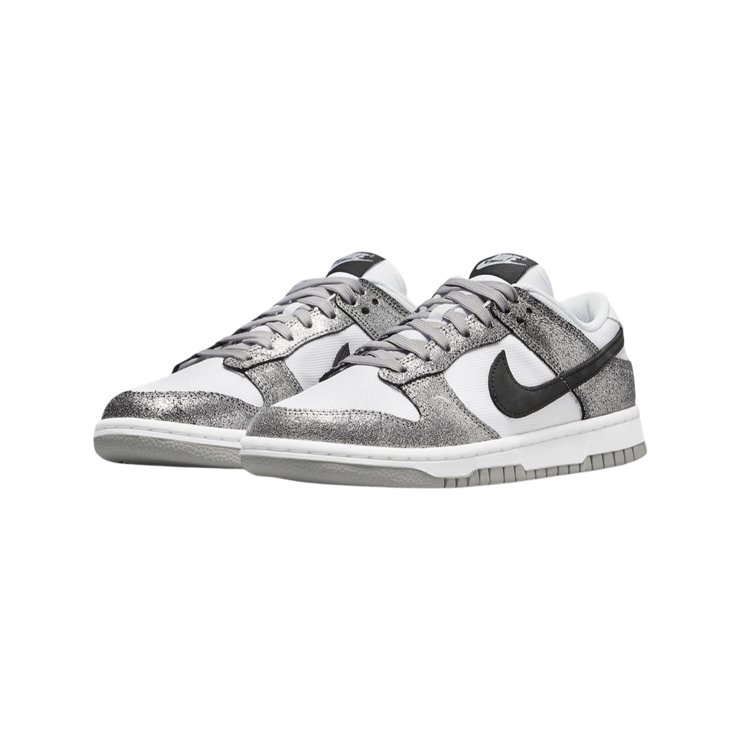 Nike Women's Dunk Low Metallic Silver Black White