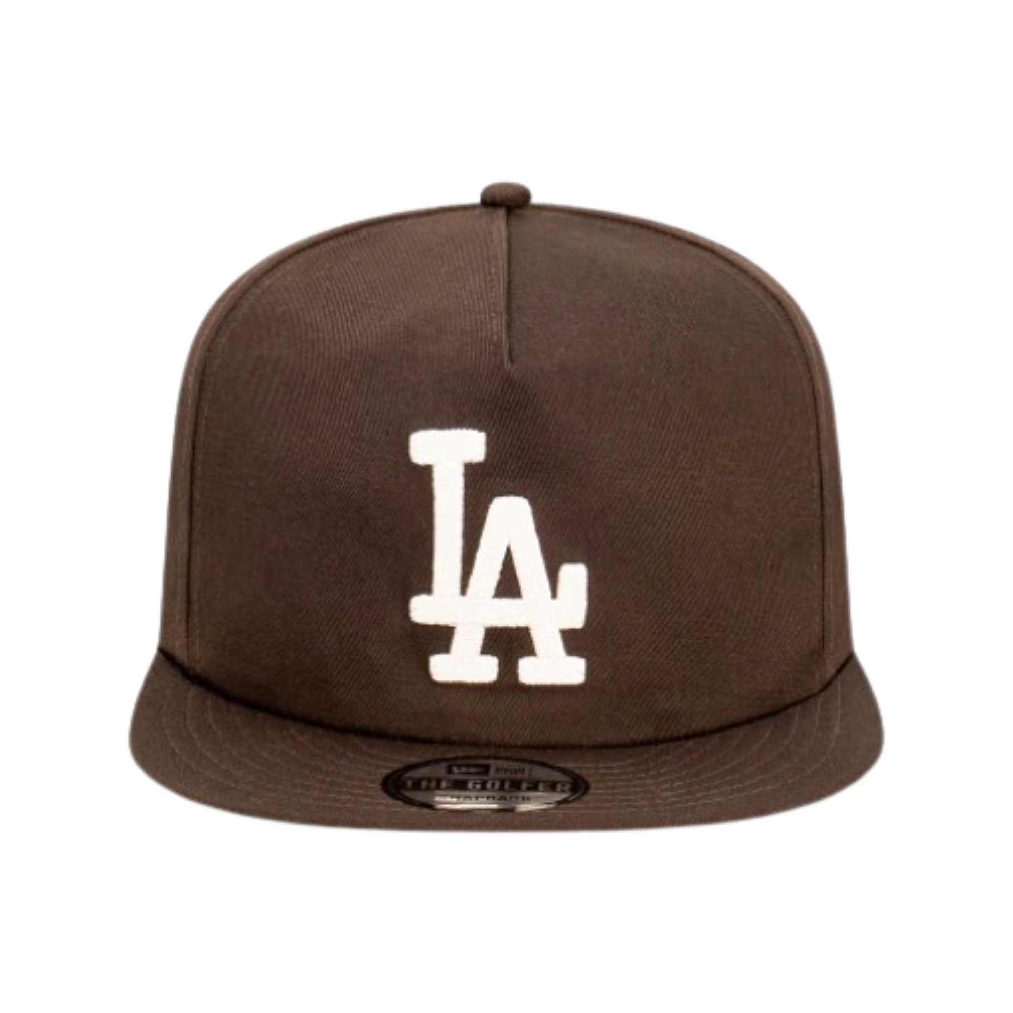 New Era Golfer Cap LA Dodgers Walnut Stone Chain Stitch Snapback Cap