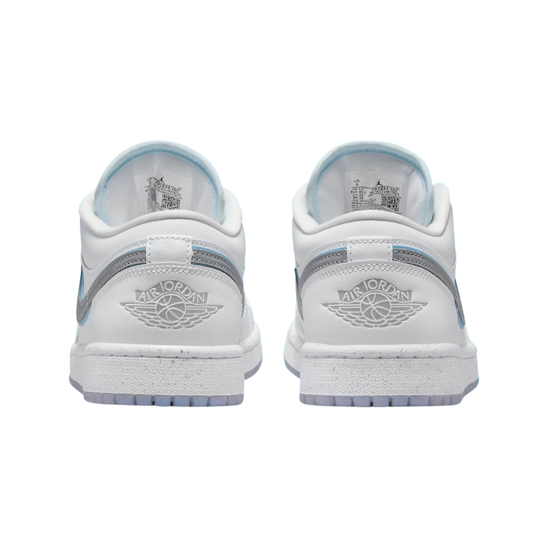 Women's Air Jordan 1 Low Dare To Fly White Metallic Silver White