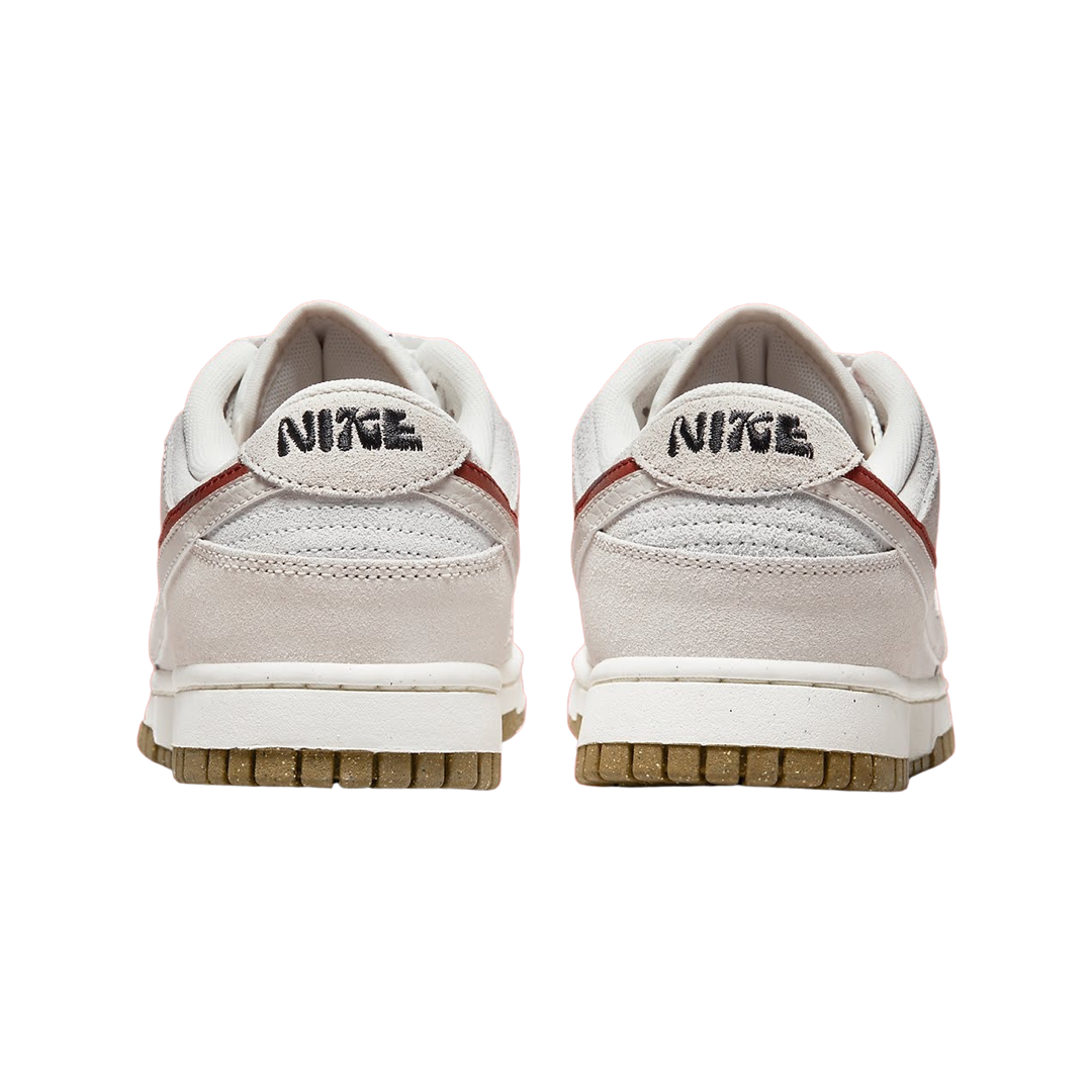 Nike Women's Dunk Low Summit White Double Swoosh Phantom Cinnabar