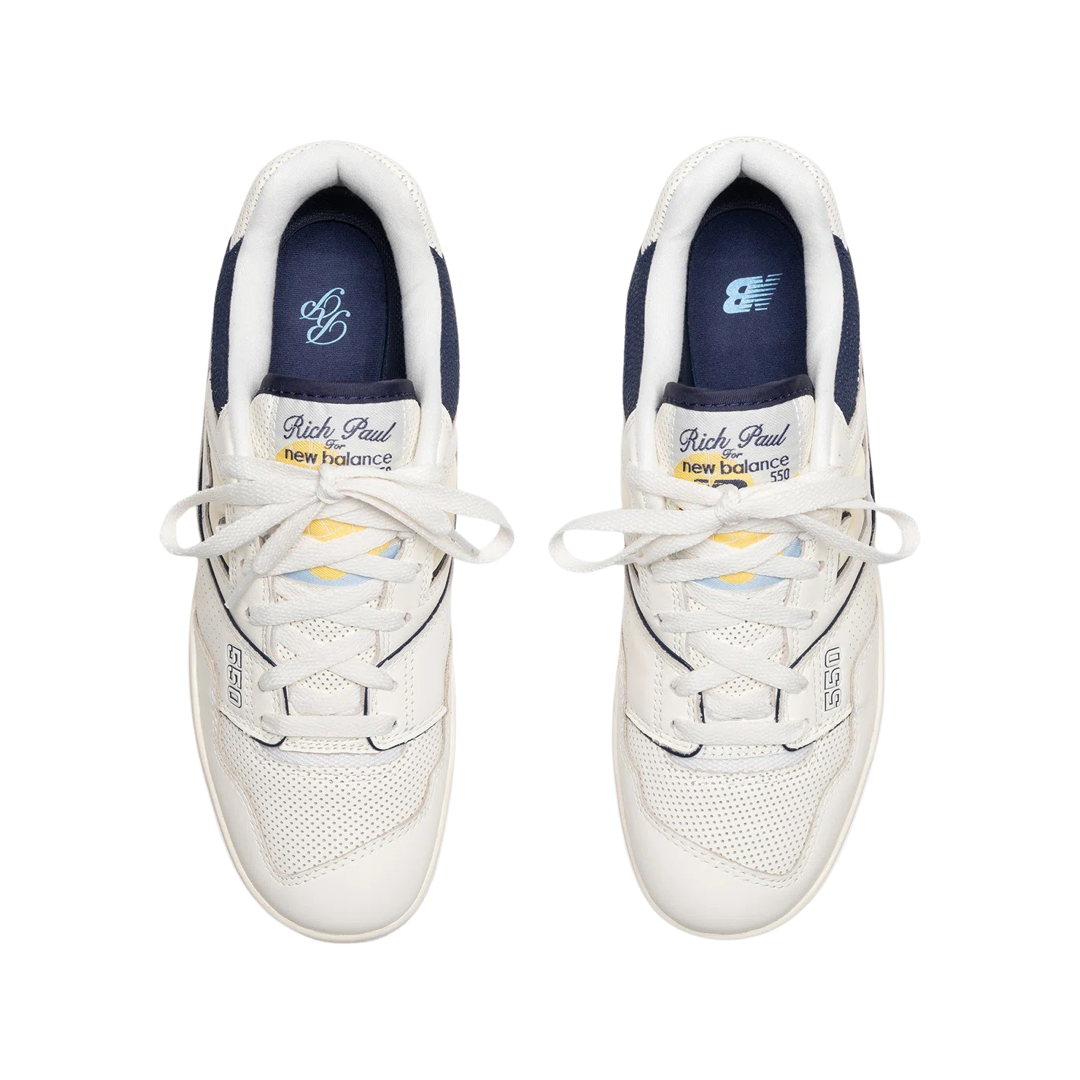 New Balance 550 Rich Paul Cream Navy Sky Blue Yellow