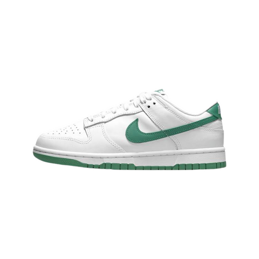 Women's Dunk Low White Green Noise