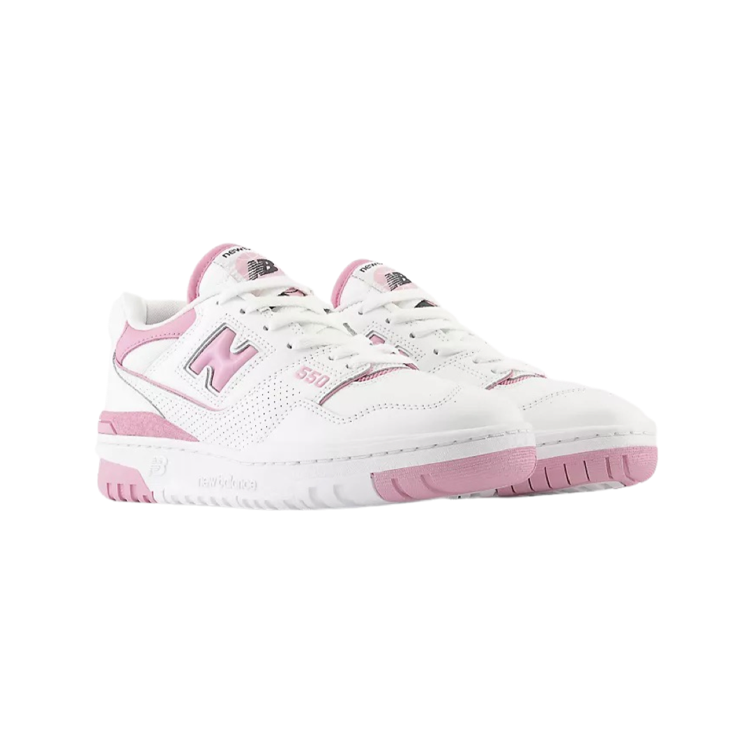 Women's New Balance 550 White Bubblegum Pink