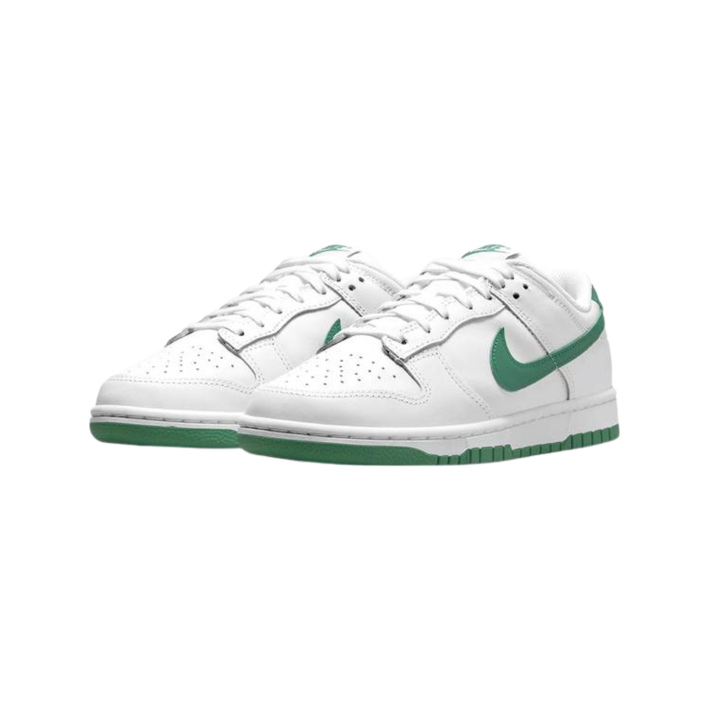 Women's Dunk Low White Green Noise