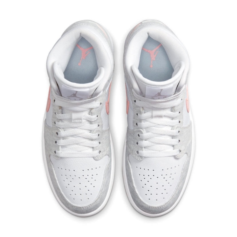 Women's Air Jordan 1 Mid Light Iron ORE Atmosphere