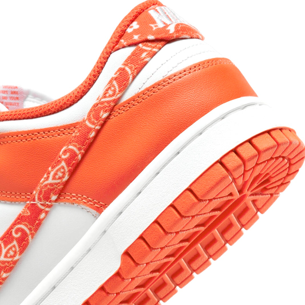 Women's Dunk Low Paisley White Rush Orange White