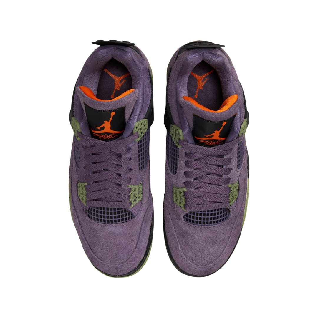 Women's Air Jordan 4 Retro Canyon Purple Safety Orange