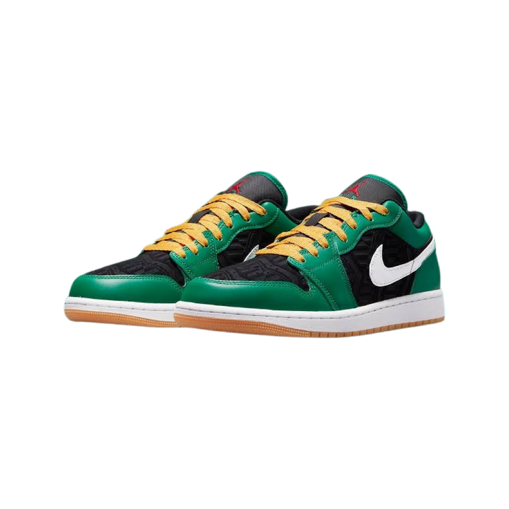 Air Jordan 1 Low SE Holiday Special Christmas Malachite Black Taxi Fire Red