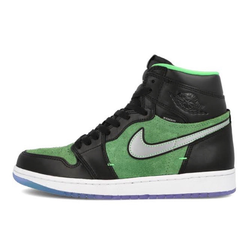 Air Jordan 1 High Zoom Air Rage Green Black Black Tomatillo