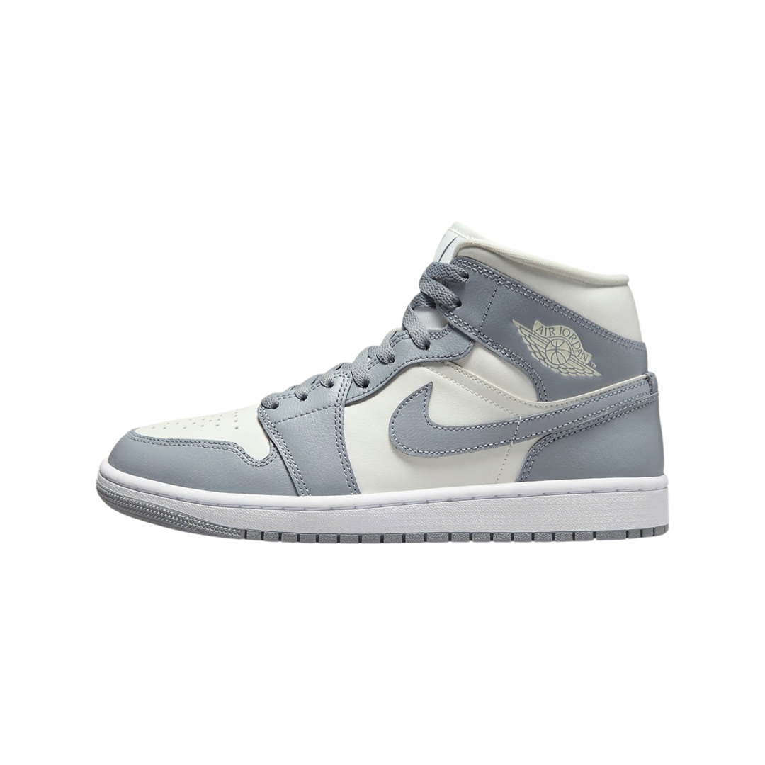 Women's Air Jordan 1 Mid Stealth Grey White