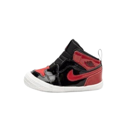 Jordan 1 Crib Bootie Bred Patent Toddler