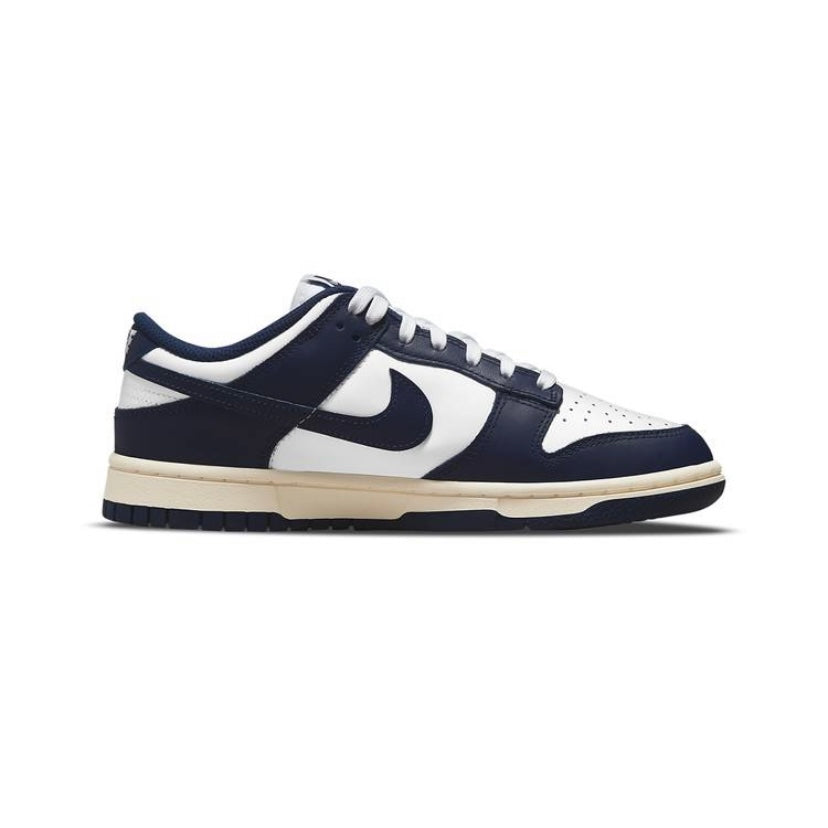 Women's Dunk Low White Navy Vintage Cream