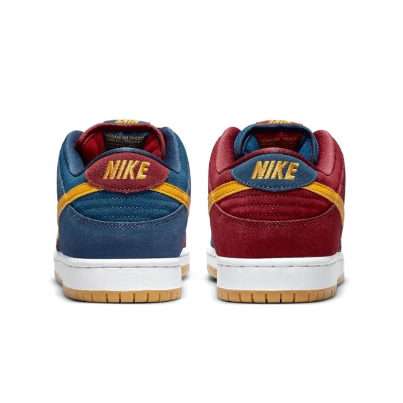 Nike SB Dunk Low Pro Premium Barcelona Navy University Gold Gym Red