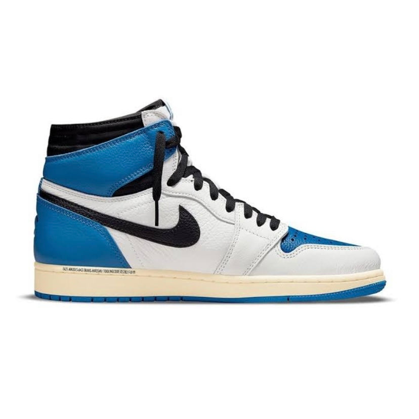 Fragment x Travis Scott x Air Jordan 1 Retro High White Black Royal Sail