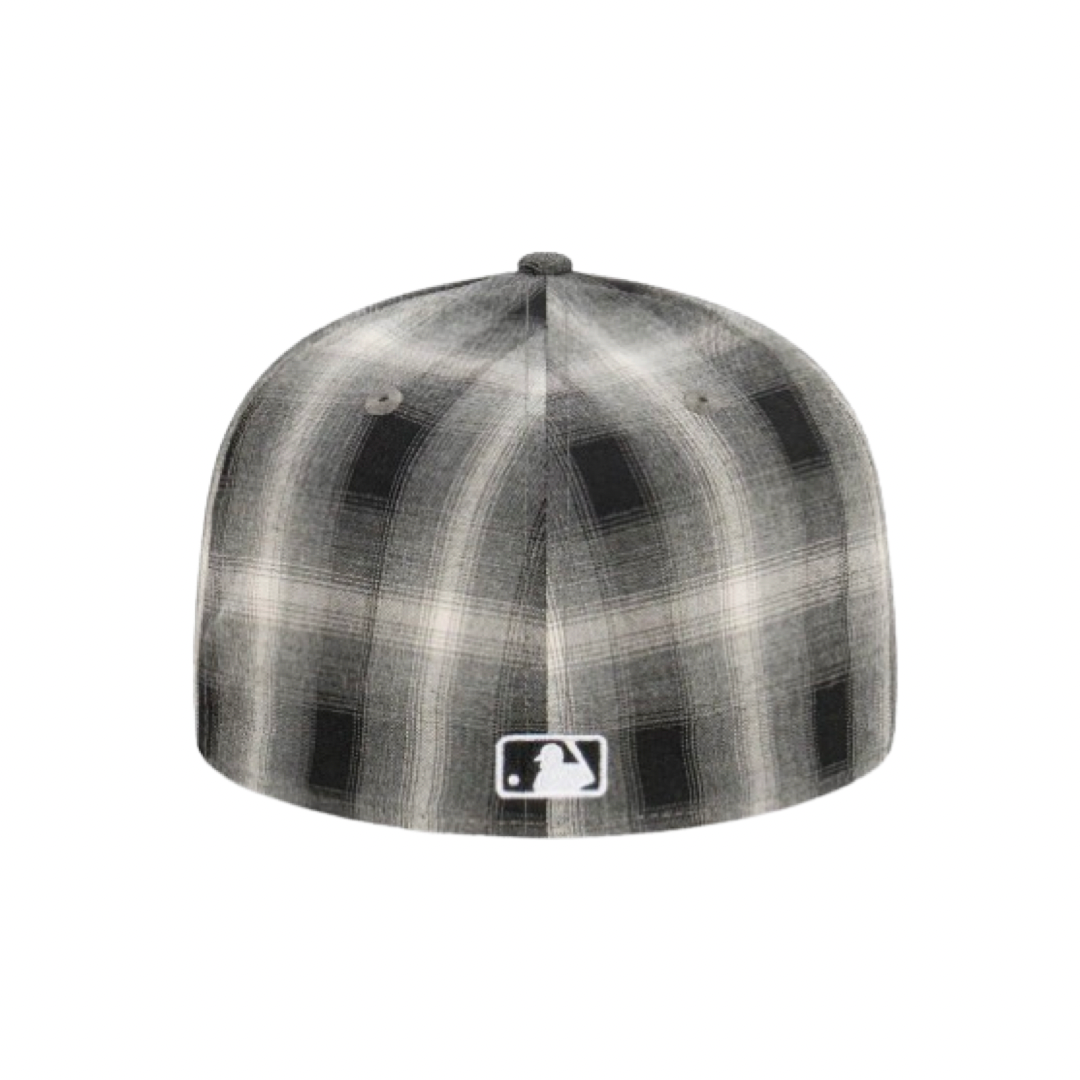 New Era 59Fifty New York Yankees Full Plaid Black White Cap