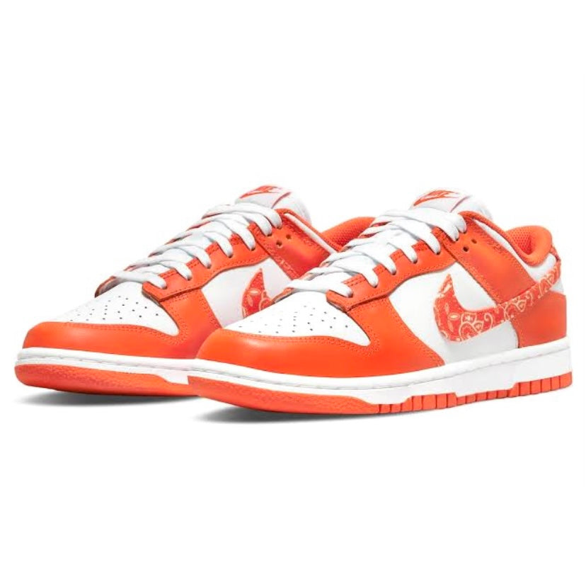 Women's Dunk Low Paisley White Rush Orange White