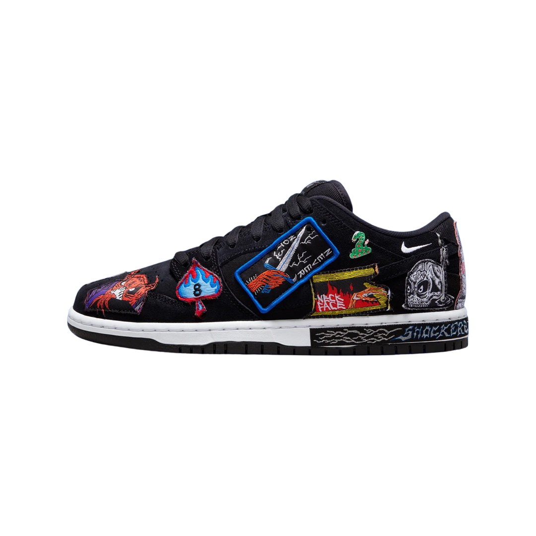 Nike SB Dunk Low Neck Face Black White Multi Colour