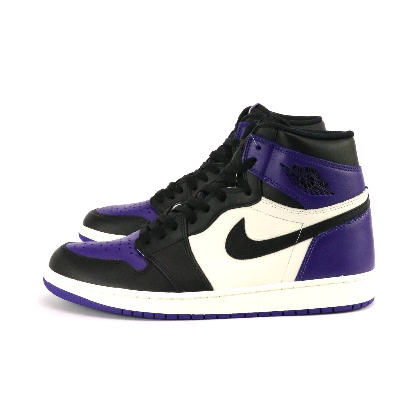 Air Jordan 1 High Retro OG Court Purple Toe Black Sail White 2018