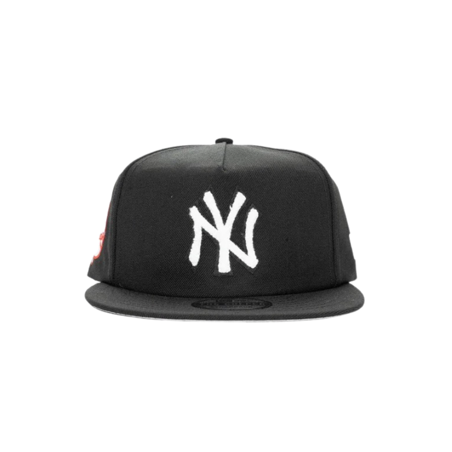 New Era Golfer New York Yankees Black White Chenille Clothstrap