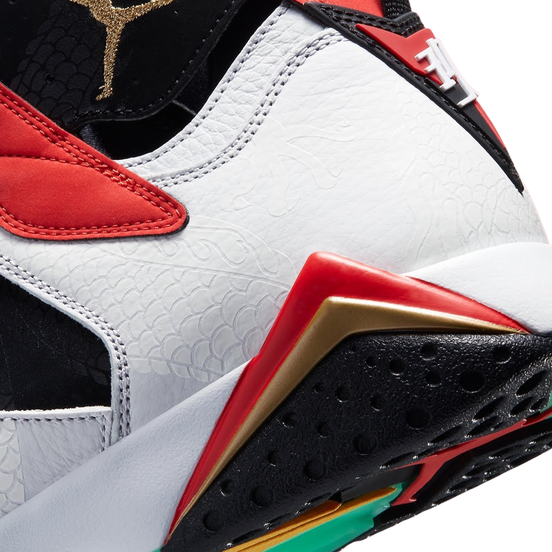 Air Jordan 7 Greater China White Chile Red Black Metallic Gold