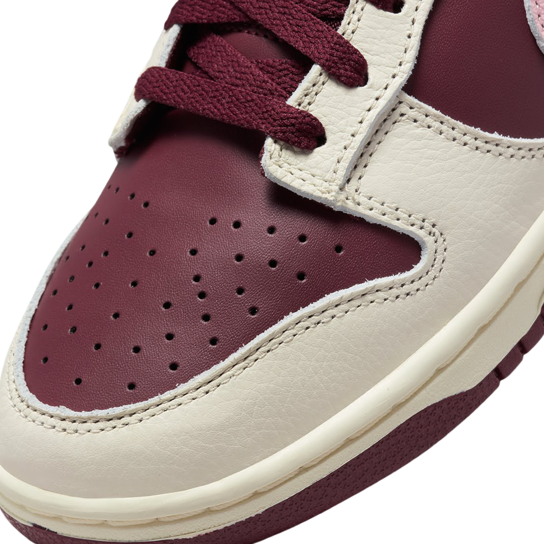 Nike Women's Dunk Low Premium Valentines Day Pale Ivory Medium Soft Pink Might Maroon