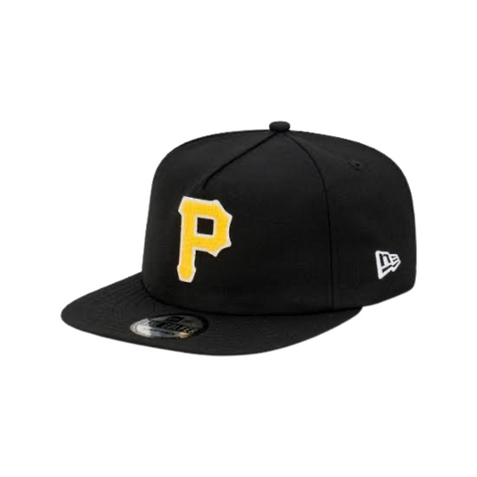 New Era Golfer Pittsburgh Pirates Black Yellow White Chenille Clothstrap