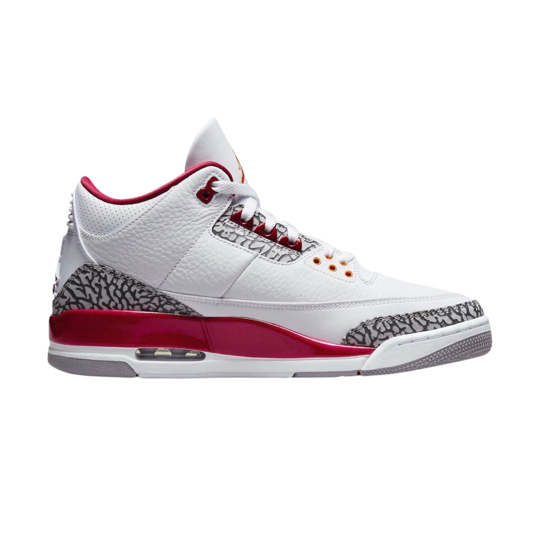 Air Jordan 3 Retro Cardinal White Light Curry Cardinal Red