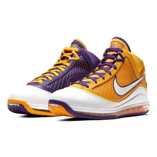 Nike Lebron 7 QS Media Day Court Purple White Amarillo