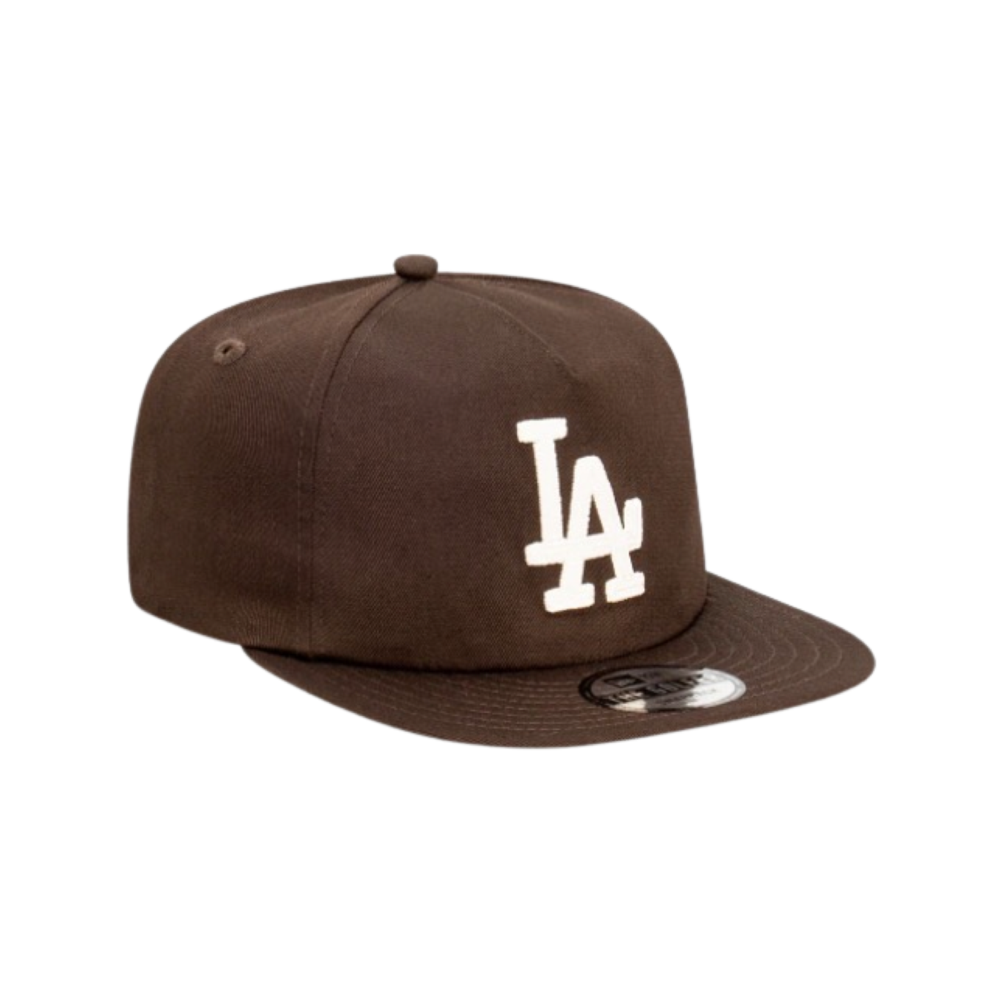 New Era Golfer Cap LA Dodgers Walnut Stone Chain Stitch Snapback Cap