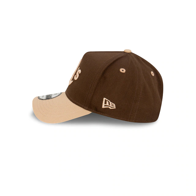 New Era 940 K-Frame Oakland A's Toffee Walnut Wheat Clothstrap Cap