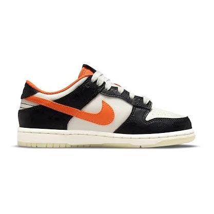 Nike Kids Dunk Low Halloween Black Orange PS White Pre-School By Nike