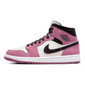 Womens Air Jordan 1 Mid Berry Pink Light Black