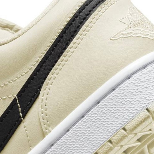 Women's Air Jordan 1 Low Coconut Milk White Black