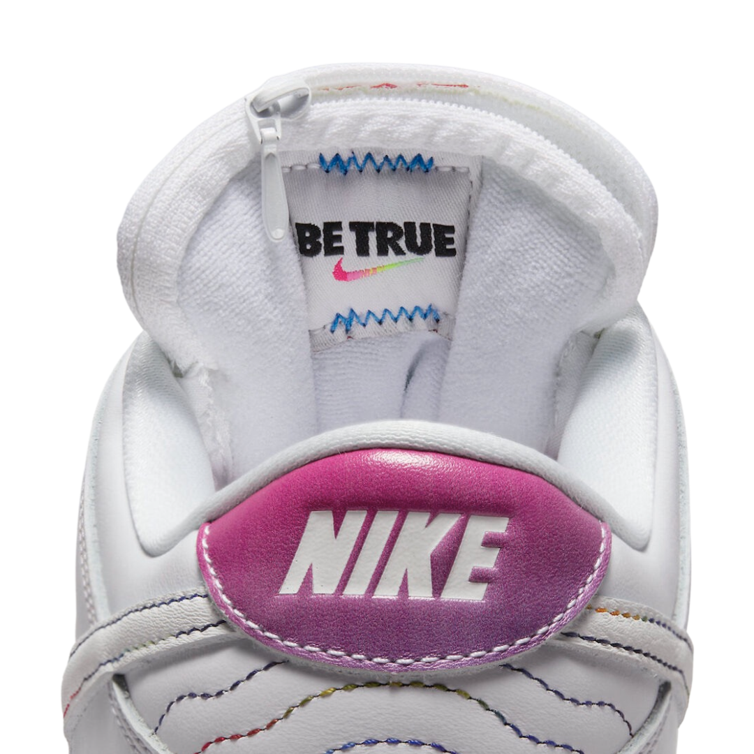 Nike Dunk Low Be True White Summit Rainbow